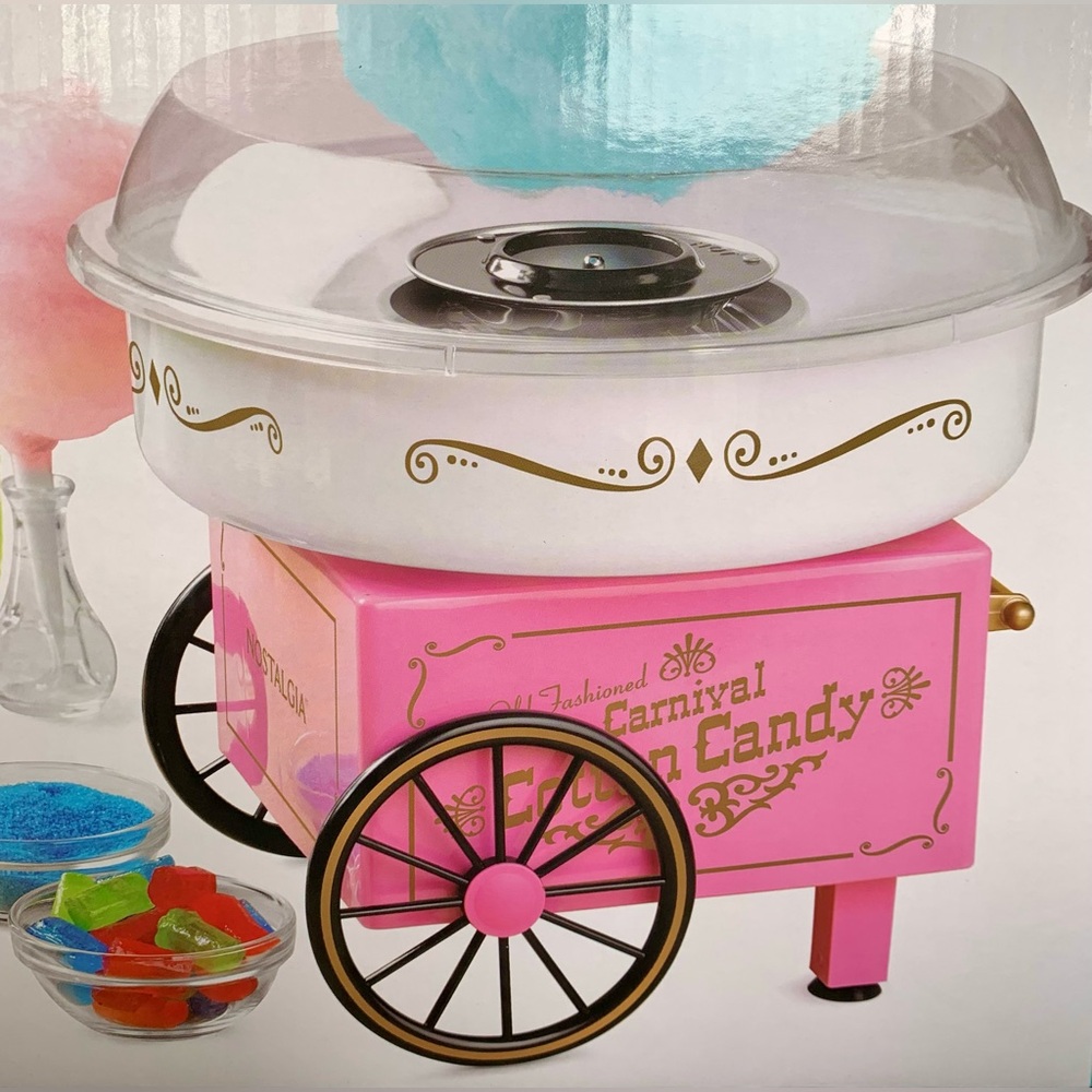 Cotton Candy Machine vintage party pink mini food bridal shower bachelorette